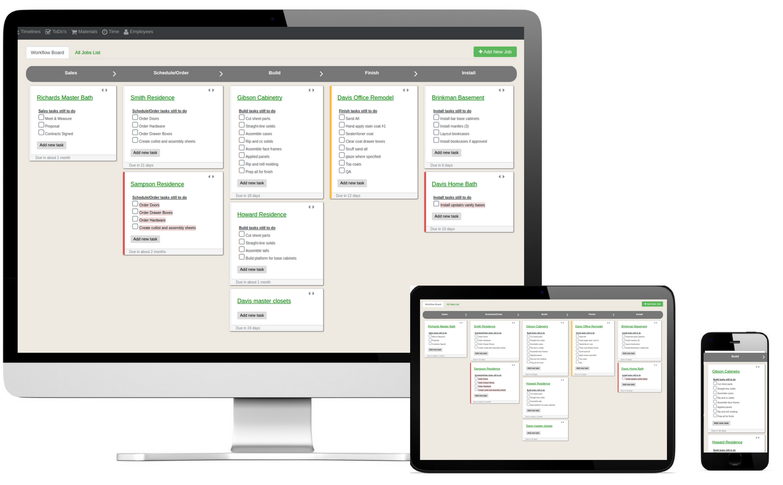 Software for cabinetmakers - screenshot